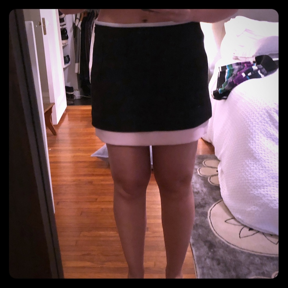 DVF mini skirt. Flirty and great for a date